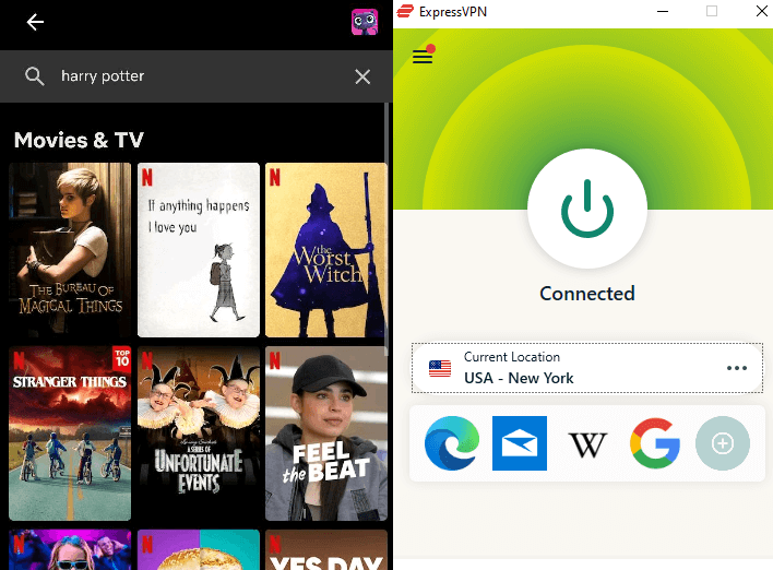 ExpressVPN US server Netflix